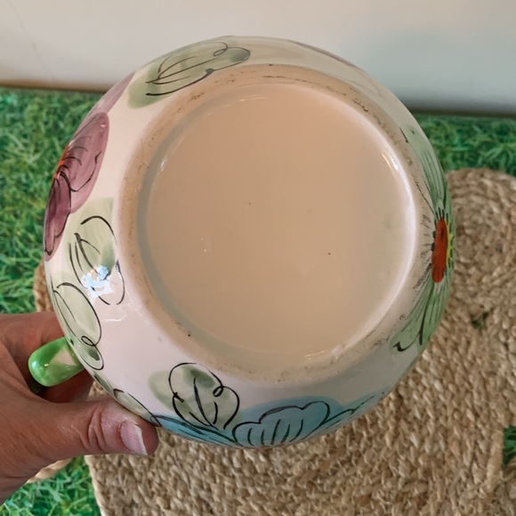 Vintage Floral painted pitcher and basin set, made in Japan - Picture 13 of 16